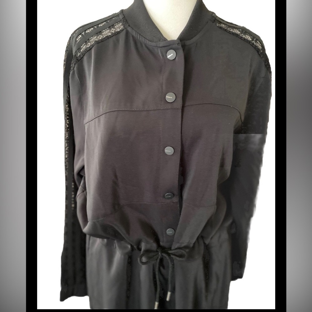 NEW W TAG Adidas Originals Women's Lace Jumpsuit travel attire L - Picture 2 of 5